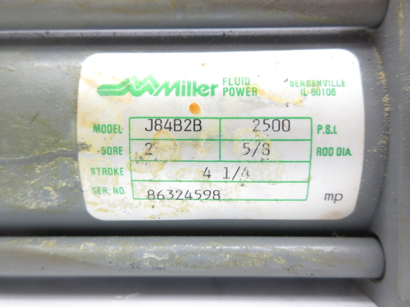 MILLER FLUID POWER J84B2B 2500PSI 4-1/4" UNMP