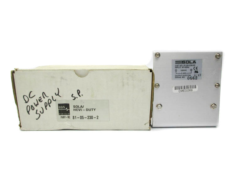 SOLA 81-05-230-2 120VAC 0.43A NSMP