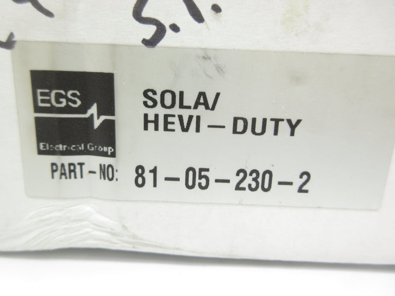 SOLA 81-05-230-2 120VAC 0.43A NSMP