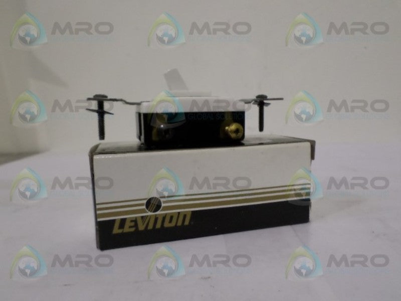 LEVITON 18203-CW WHITE 3-WAY FRAMED SWITCH  NSMP