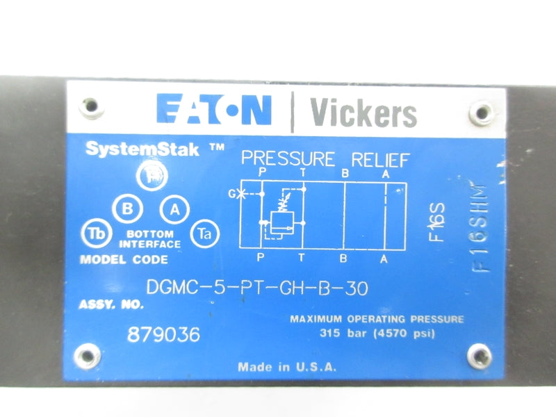 VICKERS DGMC5PTGHB30 879036 4570PSI UNMP