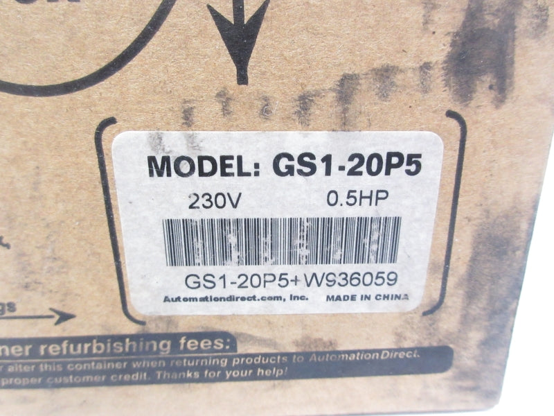 AUTOMATION DIRECT GS1-20P5 230V NSMP