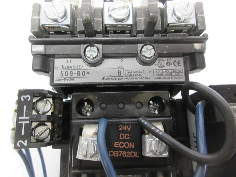 ALLEN BRADLEY 509-BOJ SER. B 24VDC 27A UNMP