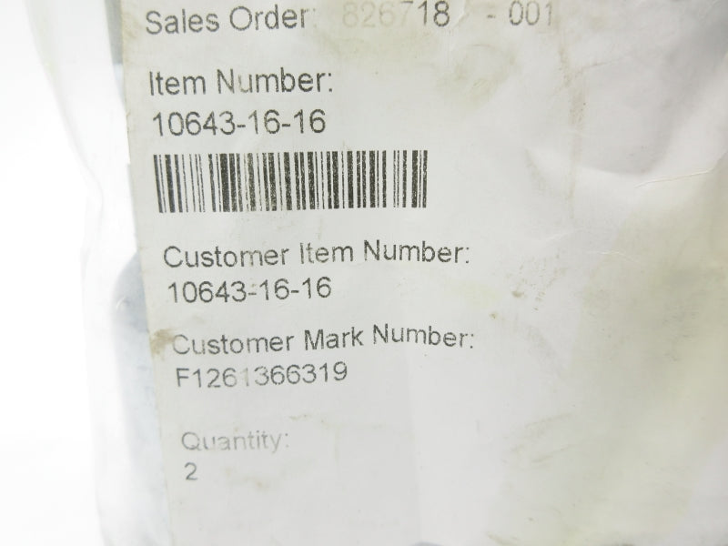 SOUTHERN FLUIDPOWER 10643-16-16 (PKG OF 2) NSMP