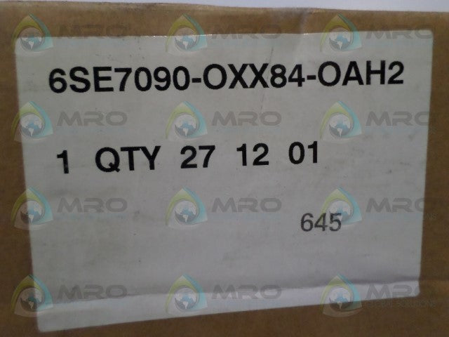 SIEMENS 6SE7090-OXX84-OAH2 TECH BOARD *NEW IN BOX*