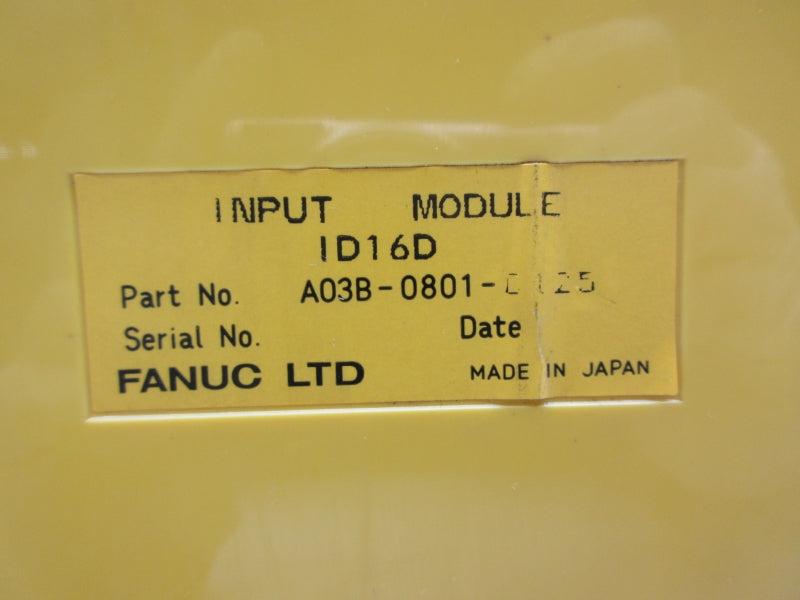 FANUC A03B-0801-C125 ID16D 24VDC UNMP