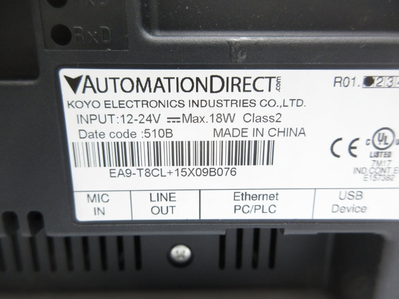KOYO ELECTRONICS EA9-T8CL+15X09B076 12-24V NSNP