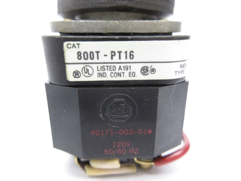 ALLEN BRADLEY 800T-PT16 SER. T 120V UNMP