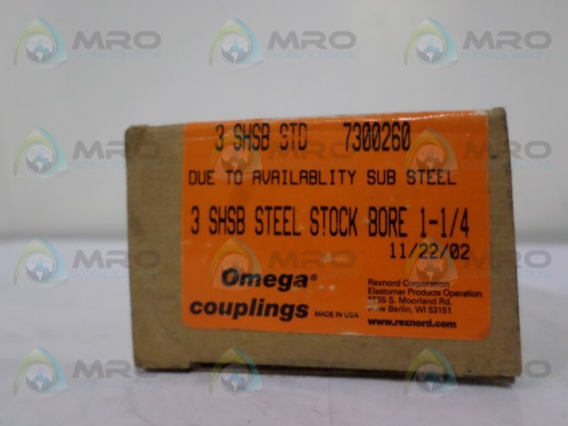 OMEGA 3-SHSB-STD STEEL STOCK BORE 1-1/4"  NSMP