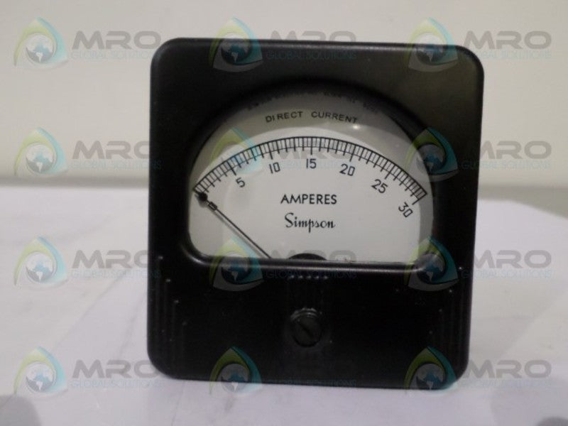 SIMPSON 27 PANEL METER 0-30AMPS  NSMP