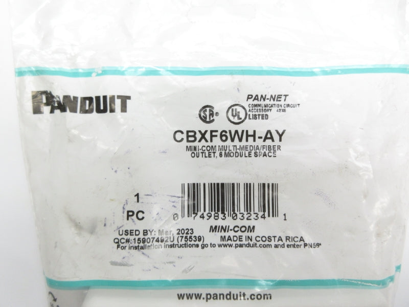 PANDUIT CBXF6WH-AY NSMP