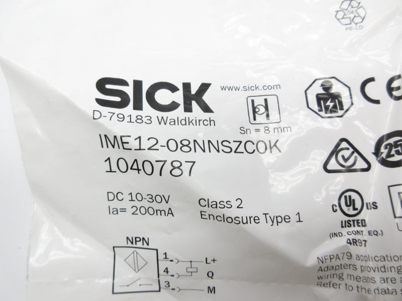 SICK IME12-08NNSZC0K 1040787 10-30VDC NSMP