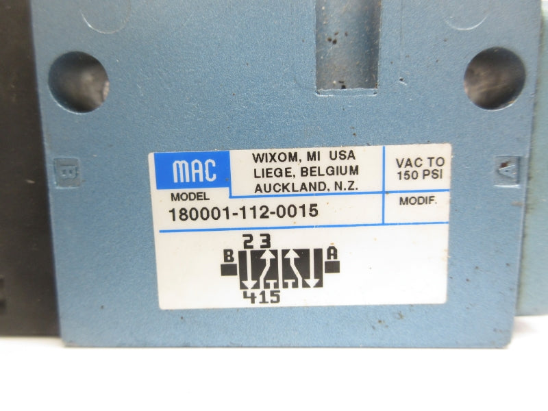 MAC 180001-112-0015 150PSI UNMP