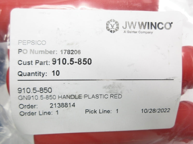 JW WINCO 910.5-850 (PKG OF 10) NSMP