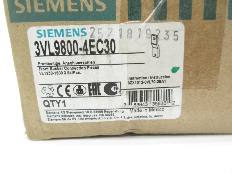 SIEMENS 3VL9800-4EC30 NSMP