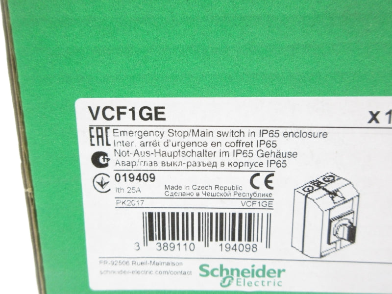 SCHNEIDER ELECTRIC VCF1GE NSMP