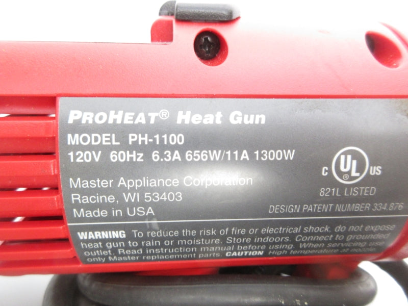 MASTER APPLIANCE PH-1100 120V 6.3A NSNP