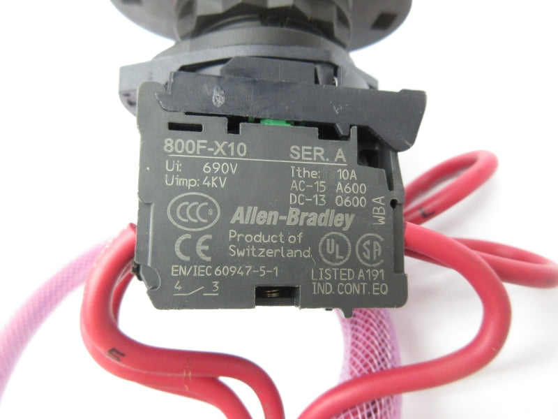 ALLEN BRADLEY 800F-X10 SER. A 690V 10A (AS PICTURED) UNMP