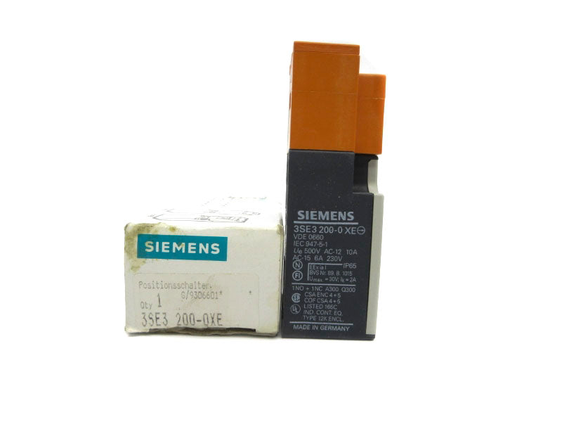 SIEMENS 3SE3200-0XE 230VAC 6A NSMP