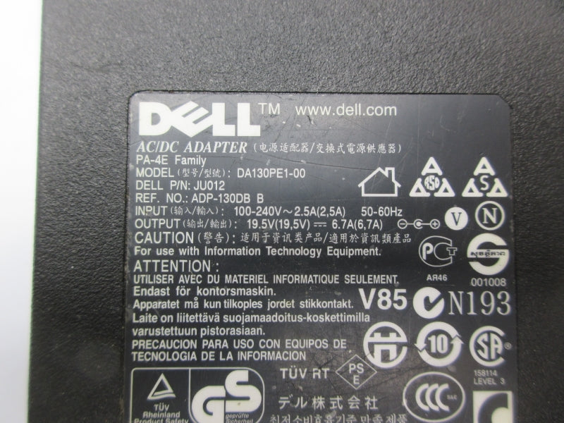DELL DA130PE1-00 JU012 100-240V 6.7A NSNP