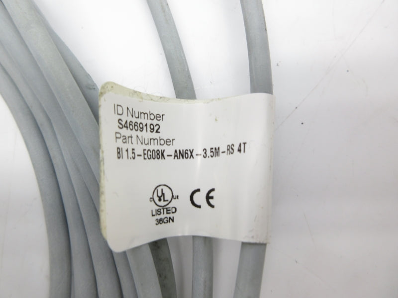 TURCK BI1.5-EG08K-AN6X-3.5M-RS4T S4669192 10-30VDC NSNP
