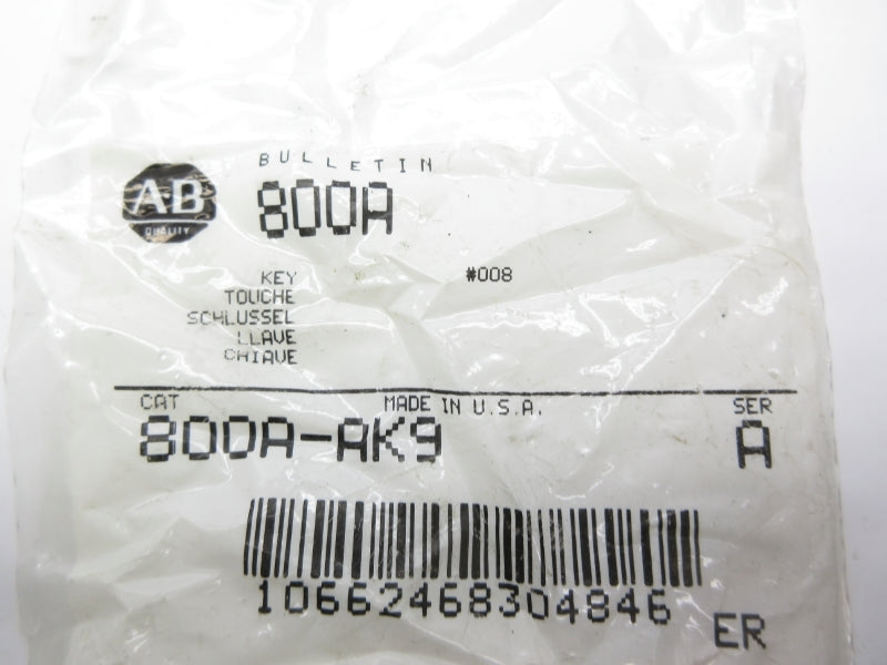 ALLEN BRADLEY 800A-AK9 SER. A (PKG OF 2) NSMP