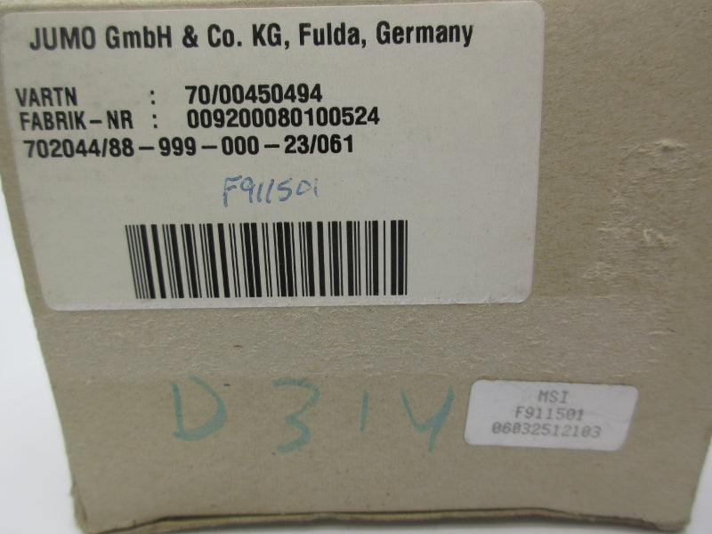 JUMO 702044/88-999-000-23/061 110.240VAC NSMP