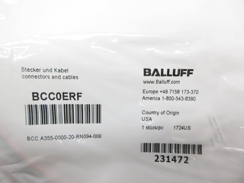 BALLUFF BCCA355-0000-20-RN094-006 BCC0ERF NSMP