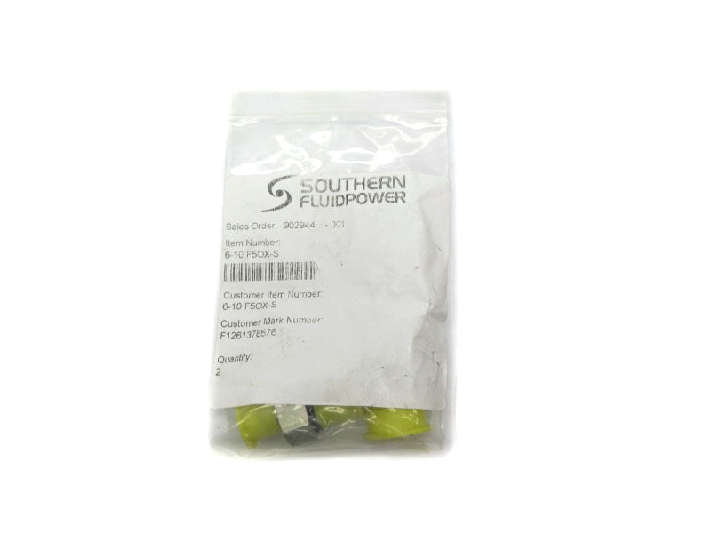 SOUTHWEST FLUIDPOWER 6-10FOX-S (PKG OF 2) NSMP