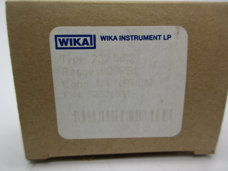 WIKA 52021891 600PSI 2" NSMP