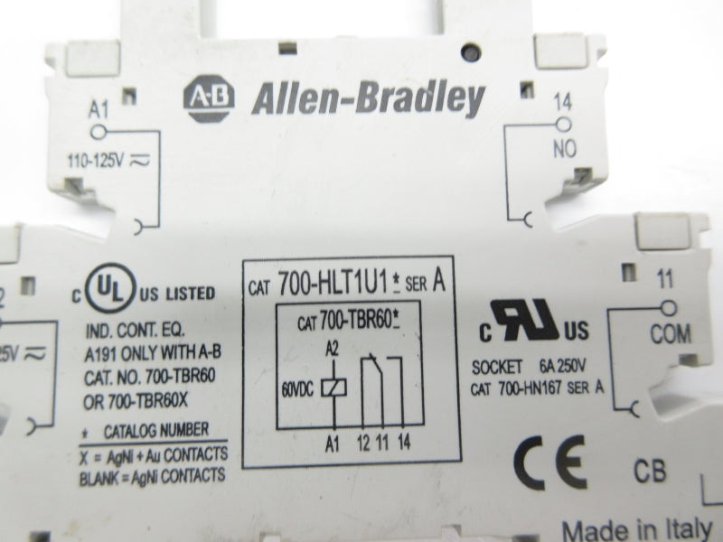 ALLEN BRADLEY 700-HLT1U1 SER. A 110-125V (AS PICTURED) NSNP