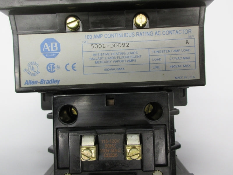 ALLEN BRADLEY 500L-DOD92 SER. A 110/115-120V UNMP