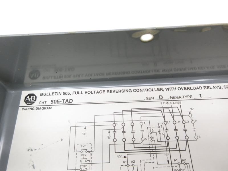 ALLEN BRADLEY 505-TAD SER. D NSNP