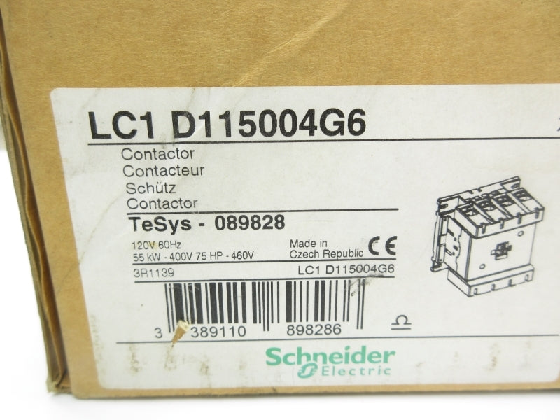 SCHNEIDER ELECTRIC LC1D115004G6 120V NSMP