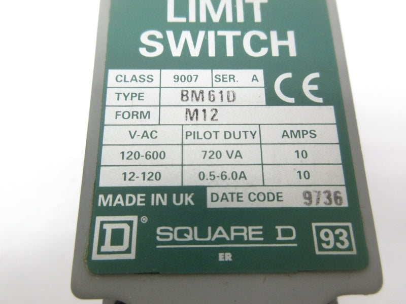 SQUARE D 9007BM61D SER. A 120-600VAC 10A NSNP