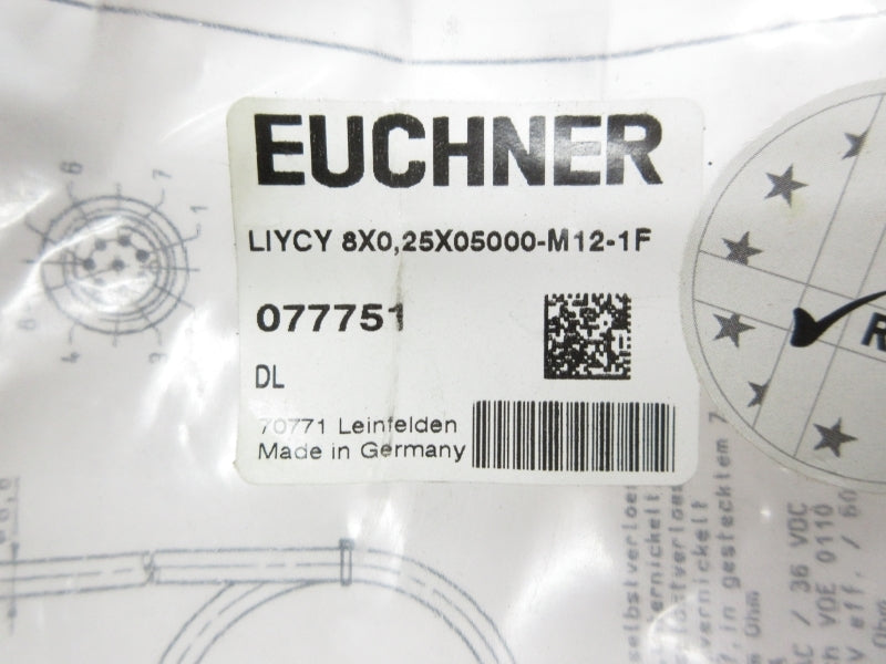 EUCHNER LIYCY8X0,25X05000-M12-1F 077751 NSMP