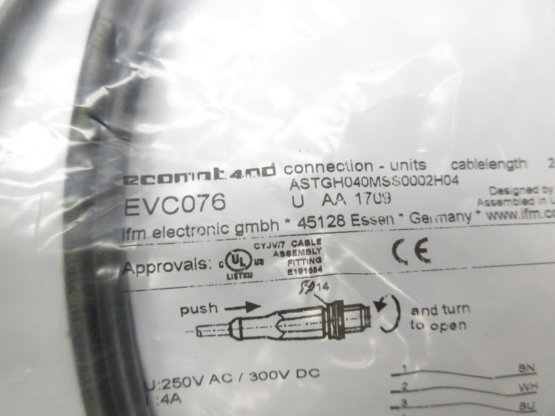 IFM EFECTOR ASTGH040MSS0002H04 EVC076 250VAC 4A NSMP