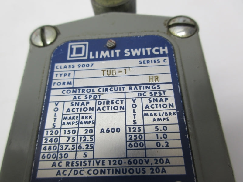 SQUARE D 9007TUB1 SER. C 120-600V 20A UNMP