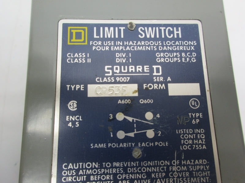 SQUARE D 9007CR53F SER. A UNMP