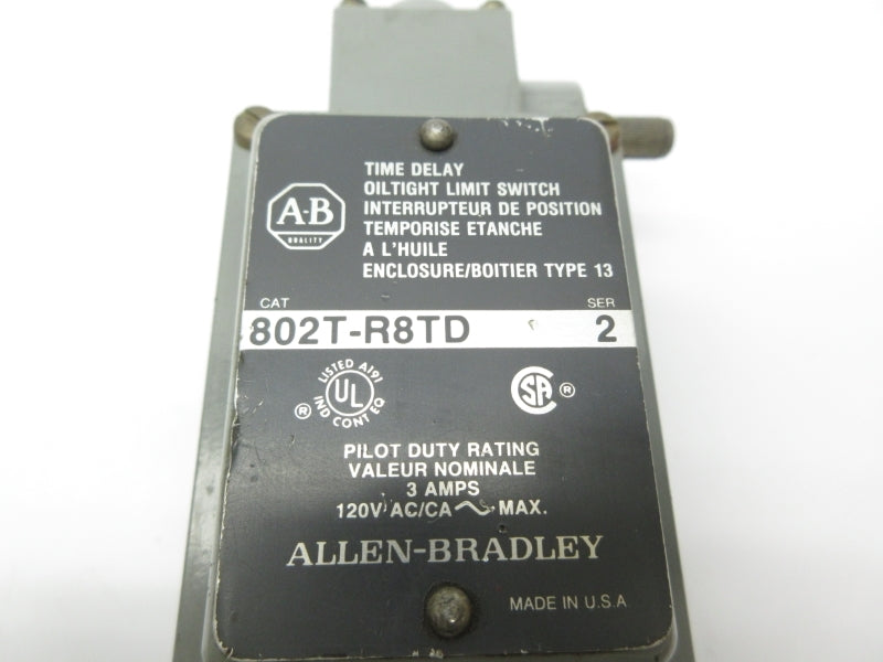 ALLEN BRADLEY 802T-R8TD SER. 2 120VAC 3A NSNP
