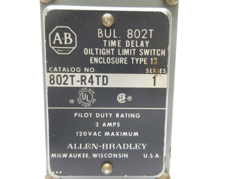 ALLEN BRADLEY 802T-R4TD SER. 1 120VAC 3A (AS PICTURED) NSNP