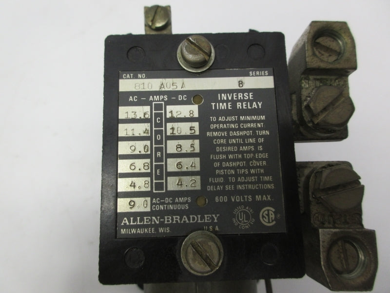 ALLEN BRADLEY 810-A05A SER. B 600V 9.0A NSNP