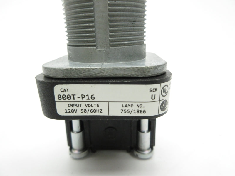 ALLEN BRADLEY 800T-P16 SER. U 120V (NO BULB) NSNP