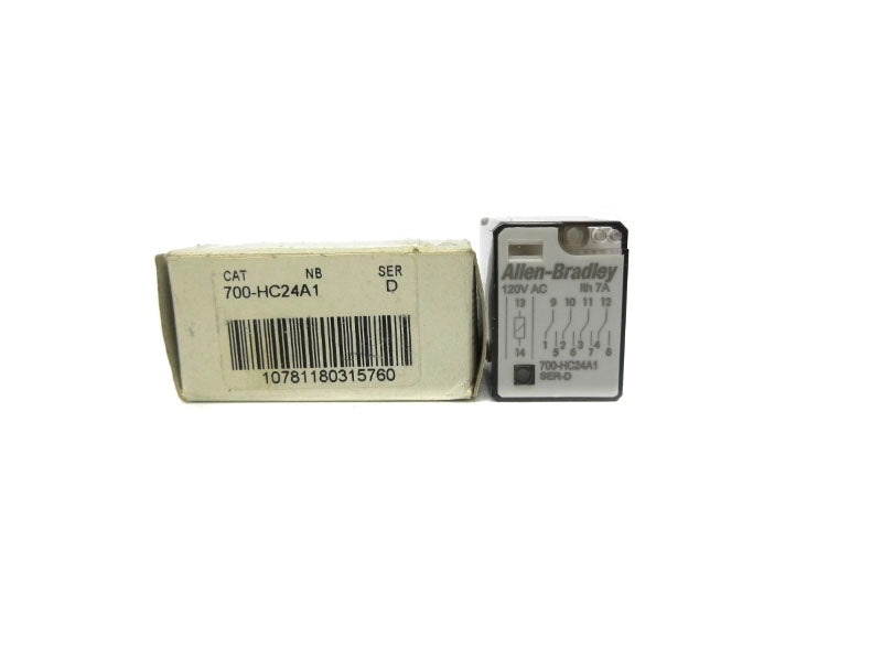 ALLEN BRADLEY 700-HC24A1 SER. D 120VAC 7A (WH) NSMP