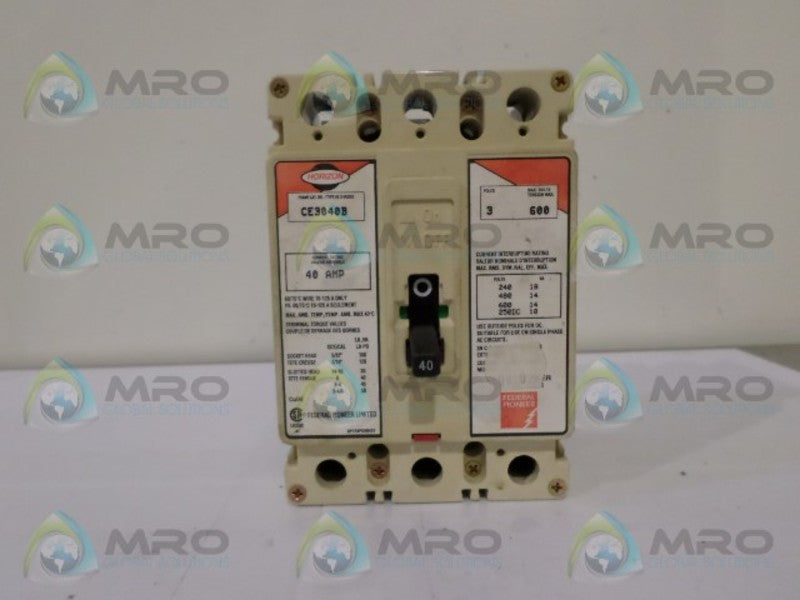 FEDERAL PIONEER CE3040B CIRCUIT BREAKER 40A NSNP