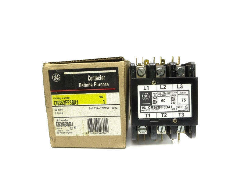 GENERAL ELECTRIC CR353FF3BA1 SER. A 110-120V 60A NSMP
