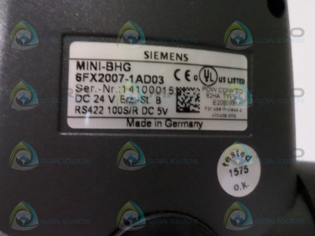 SIEMENS 6FX2007-1AD03 HAND HELD DEVICE *NEW NO BOX*