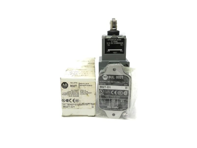 ALLEN BRADLEY 802T-D1 SER. D 120-600VAC 60A (WH) NSMP