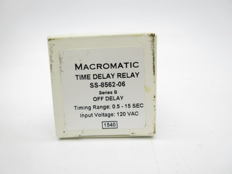 MACROMATIC SS-8562-06 SER. B 120VAC 0.5-15S NSMP