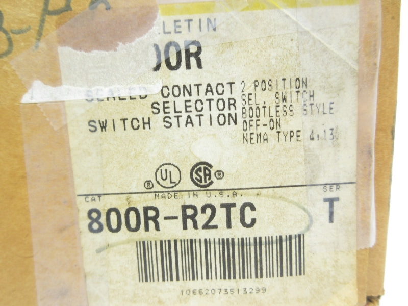 ALLEN BRADLEY 800R-R2TC SER. T 600VAC (BR/YL) NSMP